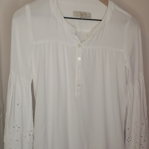 SALE 🤍 XXSP Loft Embroidered Eyelet Blouse - Picture 4 of 6